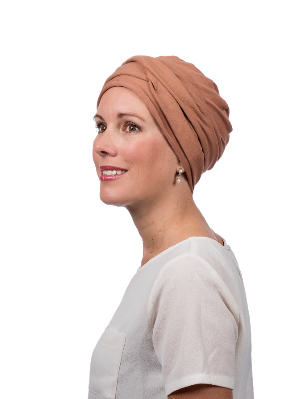 Top PLUS brique melee - chemotherapy headcover & alopecia headwear