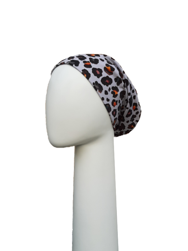 Top Tio Colourful Leopard - chemo hat / alopecia headwear