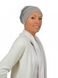 Top Tio light grey melee - chemo hat / alopecia hat