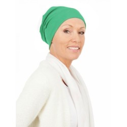 Top Tio smaragd - Mooihoofd - chemo mutsje / alopecia mutsje Hippe chemo mutsjes winkel Mooihoofd - Top Tio smaragd