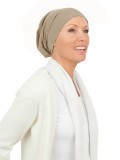 Top Tio taupe - chemo hat / alopecia hat