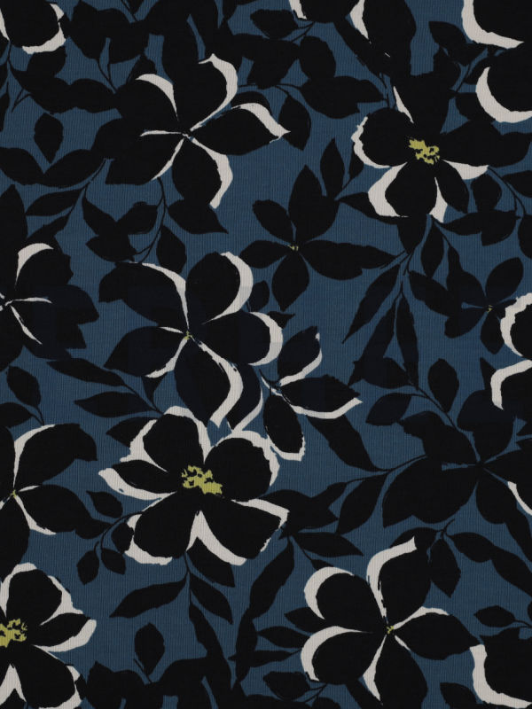 Top Tio Flowers in Blue - chemo hat / alopecia hat