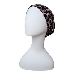 Top Tio panter Lavender-Brown - chemo hat / alopecia hat