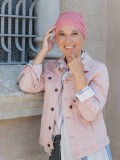 Top Aura mauve rose - cancer hat / alopecia headwear