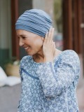 Top Aura Denim Blue - cancer hat / alopecia headwear