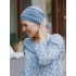 Top Aura Denim Blauw - chemo mutsje / alopecia mutsje Hippe Chemo mutsjes chemo muts - Top Aura Denim Blauw