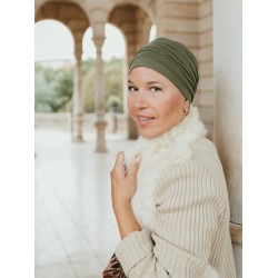 Top Aura Army Green - cancer hat / alopecia headwear Top Aura Army Green - cancer hat / alopecia headwear