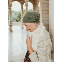 Top Aura Army Green - cancer hat / alopecia headwear Top Aura Army Green - cancer hat / alopecia headwear