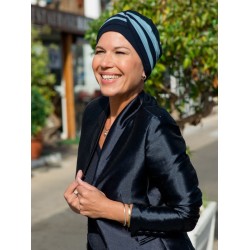 Top Ayana - Navy/Blue - chemo hat / alopecia headwear Top Ayana - Navy/Blue - chemo hat / alopecia headwear