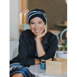 Top Ayana - Navy/Blue - chemo hat / alopecia headwear Top Ayana - Navy/Blue - chemo hat / alopecia headwear