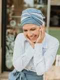Top Ayana - Duo Blue - chemo hat / alopecia headwear