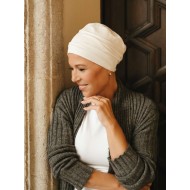 Sleep Cap Descanso Ivory - chemo hat / alopecia hat