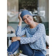 Chemo Slaapmuts Descanso Blue denim - nachtmutsjes chemo