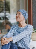 Sleep Cap Descanso Blue denim - chemo hat / alopecia hat