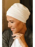 Sleep Cap Descanso Off-white- chemo hat / alopecia hat