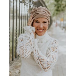 Winter muts Dina Oslo - Caramel Latte - chemo muts / alopecia hoofdbedekking Chemo mutsjes winkel- winter muts Dina Oslo - Caramel Latte