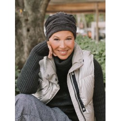 Winter muts Dina Oslo - Vulcanic Grey - chemo muts / alopecia hoofdbedekking Chemo mutsjes winkel- winter muts Dina Oslo - Vulcanic Grey
