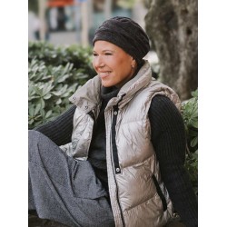 Winter muts Dina Oslo - Vulcanic Grey - chemo muts / alopecia hoofdbedekking Chemo mutsjes winkel- winter muts Dina Oslo - Vulcanic Grey