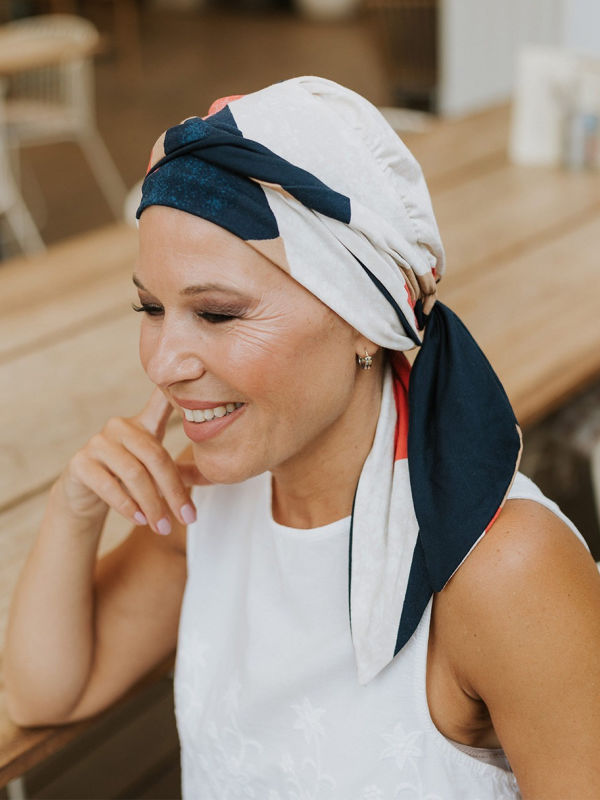 Headscarf Doris - Angular Chic - chemo headwear / alopecia headscarf