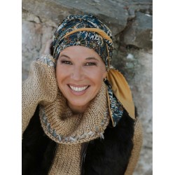 Headscarf Doris - Cinnamon Paisley - chemo headwear / alopecia headscarf Headscarf Doris - Cinnamon Paisley - chemo headwear / alopecia headscarf