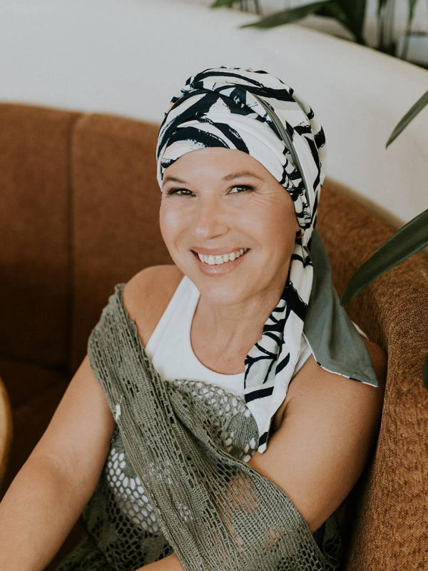 Headscarf Doris Botanical Dreams - chemo headwear / alopecia headscarf