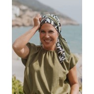Headscarf Doris Art Nouveau - chemo headwear / alopecia headscarf