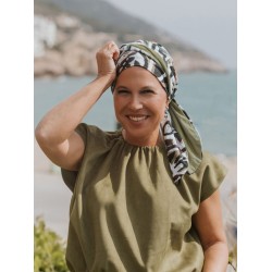 Headscarf Doris Art Nouveau - chemo headwear / alopecia headscarf