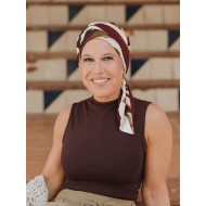 Headscarf Doris Artistic Flow - chemo headwear / alopecia headscarf
