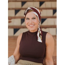 Headscarf Doris Artistic Flow - chemo headwear / alopecia headscarf