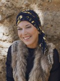 Headscarf Doris - Wild Sunset - chemo headwear / alopecia headscarf