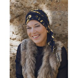 Headscarf Doris - Wild Sunset - chemo headwear / alopecia headscarf