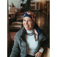 Headscarf Doris - Colorful Botanic - chemo headwear / alopecia headscarf