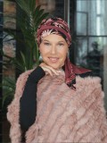 Headscarf Doris - Cherry Blossom - chemo headwear / alopecia headscarf