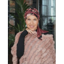 Headscarf Doris - Cherry Blossom - chemo headwear / alopecia headscarf