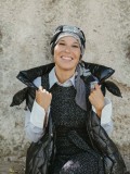 Headscarf Doris Lunar Curves - chemo headwear / alopecia headscarf