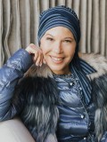 Headscarf Doris glowing - striped blue - chemo headwear / alopecia headscarf Headscarf Doris glowing - striped blue - chemo headwear / alopecia headscarf
