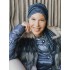 Headscarf Doris glowing - striped blue - chemo headwear / alopecia headscarf Headscarf Doris glowing - striped blue - chemo headwear / alopecia headscarf