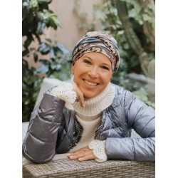 Hat Emma - Romantic Paisley - chemo headwear / alopecia hat