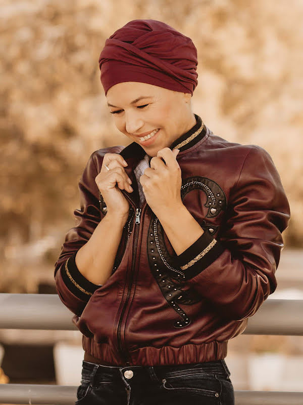 Turban Gala - Bordeaux - chemo hat / alopecia turban