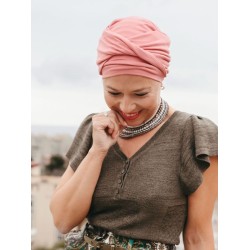 Hippe chemo mutsjes chemo - Turban Gala - roze - chemo muts winkel
