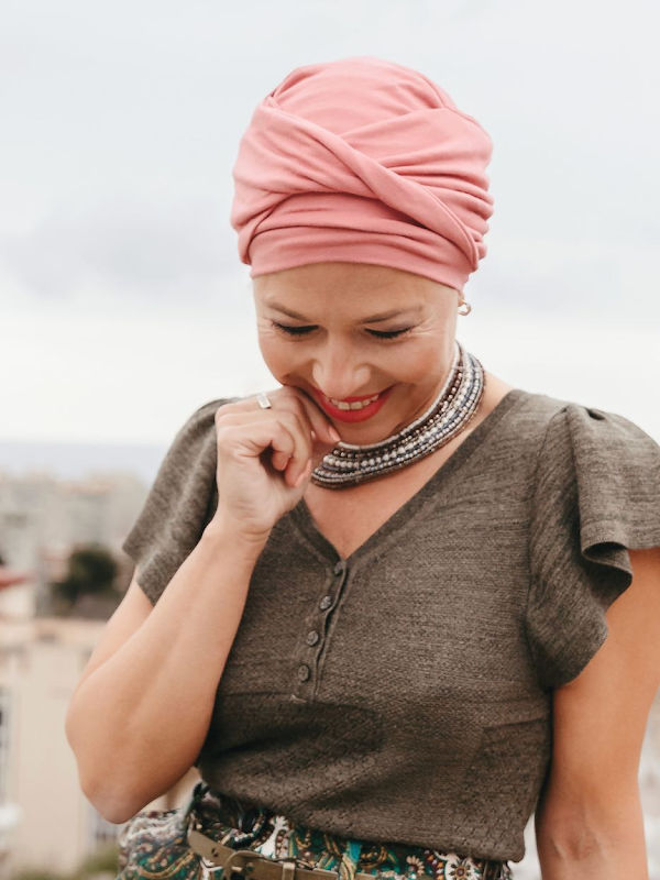 Turban Gala - Pink - chemo hat / alopecia turban