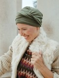 Turban Gala - army green - chemo hat / alopecia turban