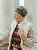 Turban Gala - army green - chemo hat / alopecia turban