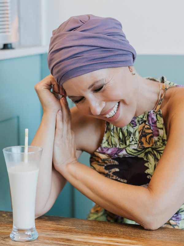 Turban Gala - lilac - chemo hat / alopecia turban