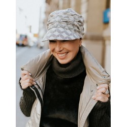 Cap Sonia geometric grey - chemo cap / alopecia cap Cap Sonia geometric grey - chemo cap / alopecia cap