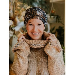 Hat Lucia Pixelated Melange - chemo hat / alopecia headwear Hat Lucia Pixelated Melange - chemo hat / alopecia headwear