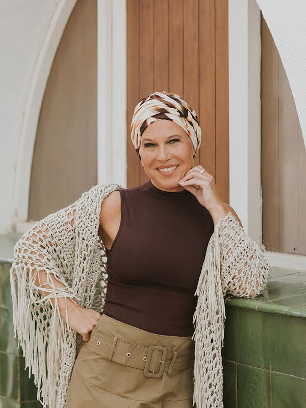 Hat Lucia Artistic Flow - chemo hat / alopecia headwear