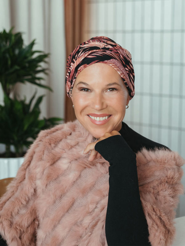 Hat Lucia Cherry Blossom - chemo hat / alopecia headwear