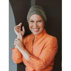 Hippe chemo mutsjes winkel - Mutsje Lucia Duo Olive