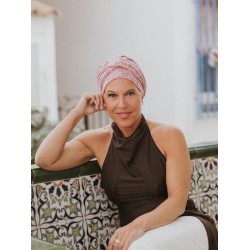 Hat Lucia Floral Pink - chemo hat / alopecia headwear
